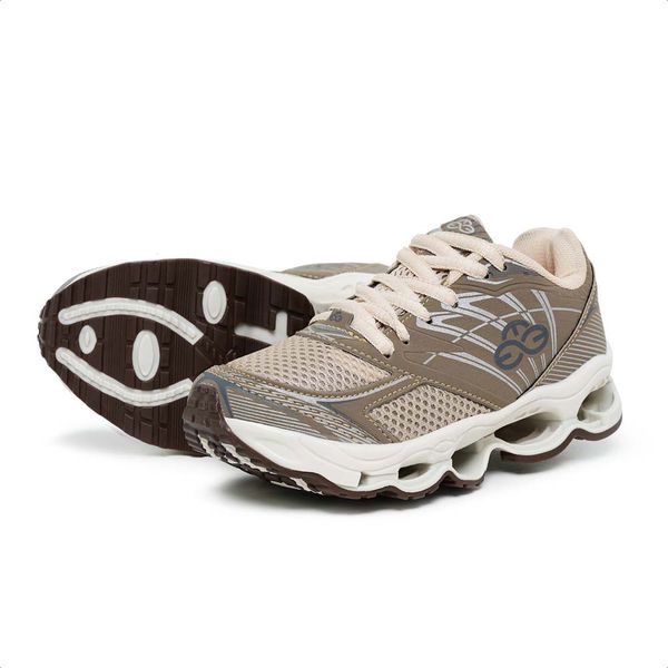 Tênis Infantil Masculino Evoltenn Turbo Kids Bege