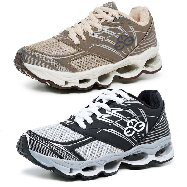 Kit 2 Tênis Infantil Masculino Evoltenn Turbo Kids Bege e Preto