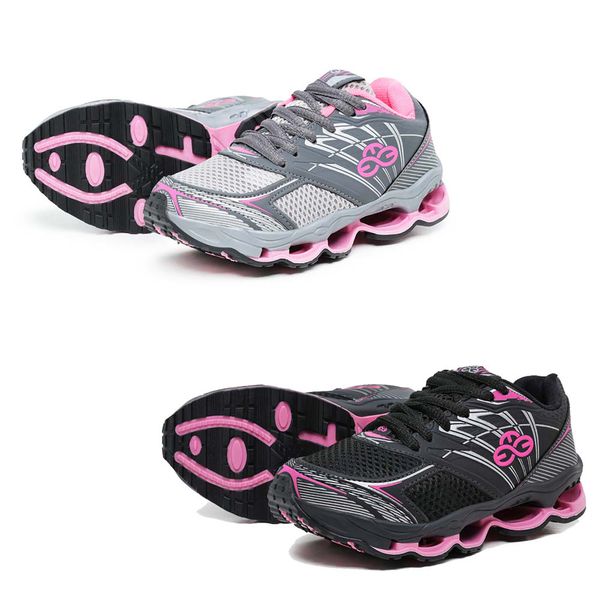 Kit 2 Tênis Infantil Feminino Evoltenn Turbo Kids Cinza e Pink