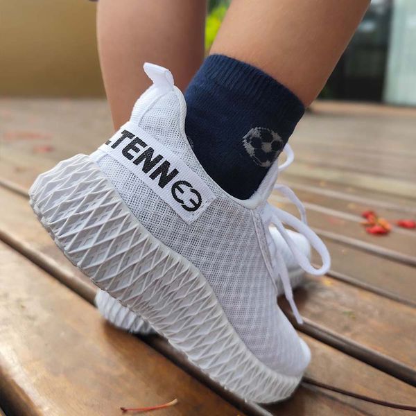 Tênis Infantil Esportivo Evoltenn Colmeia Branco