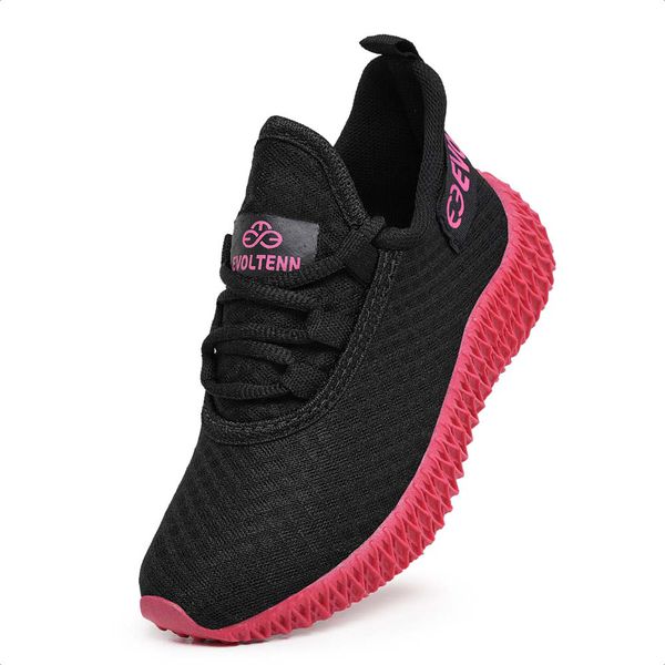 Kit 2 Tênis Infantil Esportivo Colmeia Black e Preto Rosa
