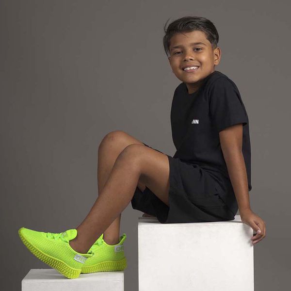 Kit 2 Tênis Infantil Esportivo Colmeia Branco e Verde