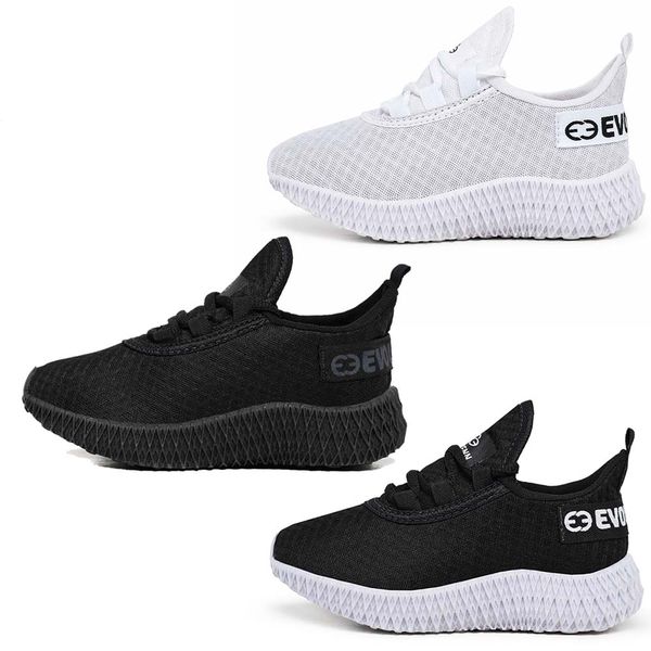 Kit 3 Tênis Infantil Esportivo Colmeia Branco, Preto Branco e Black