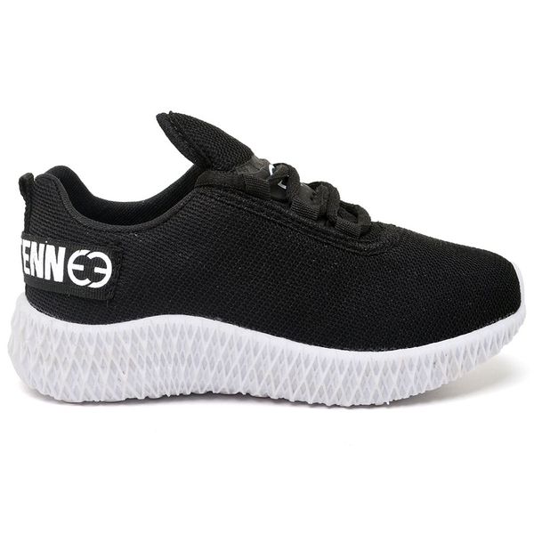 Tênis Infantil Esportivo Evoltenn Colmeia Preto Branco