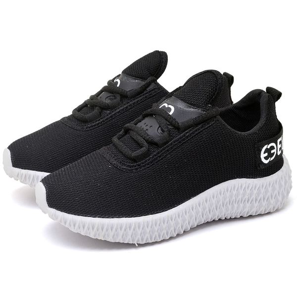 Tênis Infantil Esportivo Evoltenn Colmeia Preto Branco