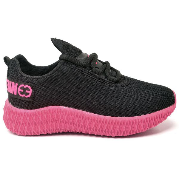 Tênis Infantil Esportivo Evoltenn Colmeia Preto Rosa