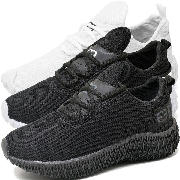 Kit 3 Tênis Infantil Esportivo Colmeia Branco, Preto Branco e Black