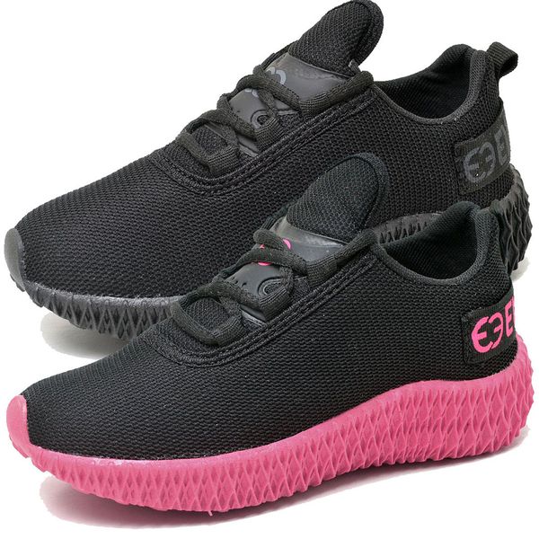 Kit 2 Tênis Infantil Esportivo Colmeia Black e Preto Rosa