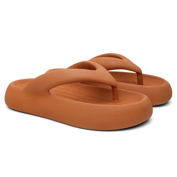Chinelo Feminino Nuvem Sandália Dedo Verão Caramelo