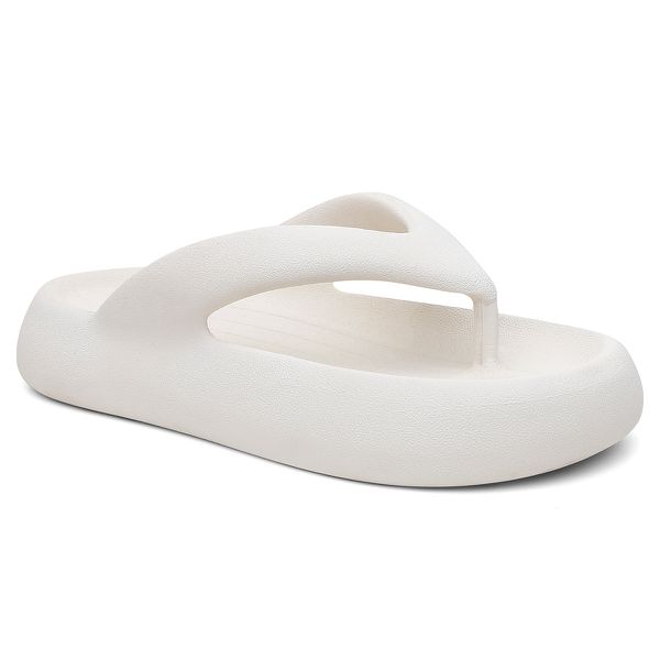 Chinelo Feminino Nuvem Sandália Dedo Verão Branco
