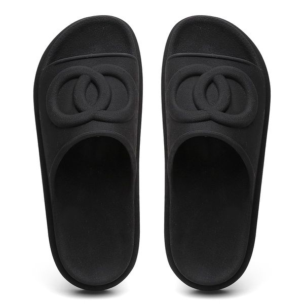 Chinelo Feminino Nuvem Ultra Leve Confortavel Tendencia Preto
