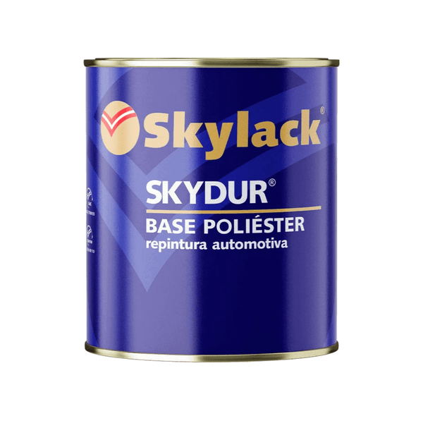 Tinta Base Poliéster Prata bari Metálica Fiat 03/16 900ml Skylack