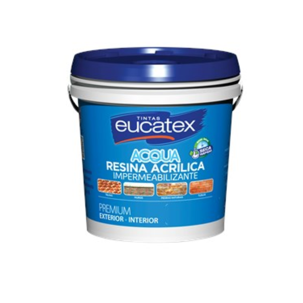Resina Acrílica Brilhante Acqua 3.6l Incolor Eucatex
