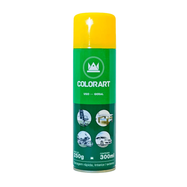 Tinta Spray Uso Geral - Amarelo Colorart 300ml