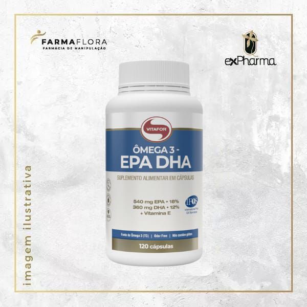 Vitafor Omega 3 EPA DHA 120 capsulas