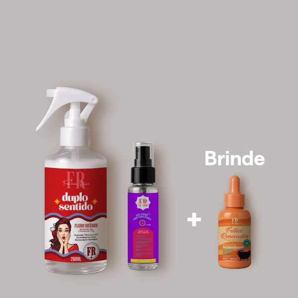 Kit tratamento com antiemborrachamento e máscara liquída + brinde