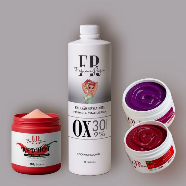 Kit Descoloração - Primeiro Vermelho - By Fabiana Rocha 