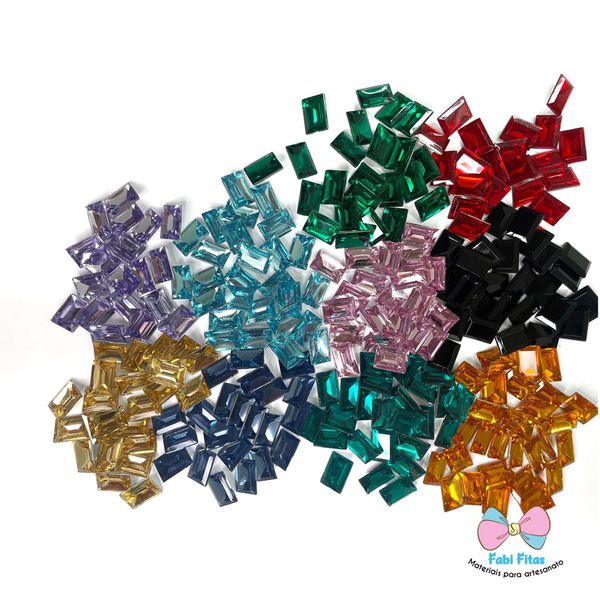 Retangular cristal 10mm x 14mm