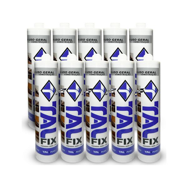 Kit 10 Un.adesivo Selante Cola Pu40 Silicone 400g Construcao