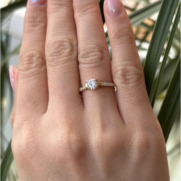 Anel De Ouro 18k Princess Com Zircônia