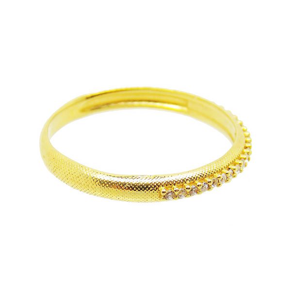 Aparador De Ouro 18k Com Fileira De Zircônias
