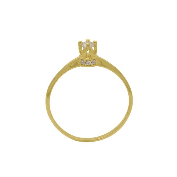 Anel Solitário de Ouro 18k Elizabeth