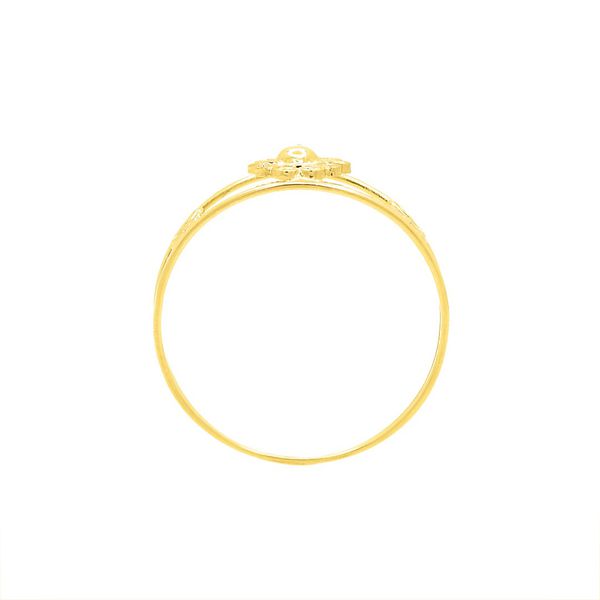 Anel De Ouro 18k Girassol 