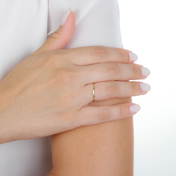 Anel De Ouro 18k Line