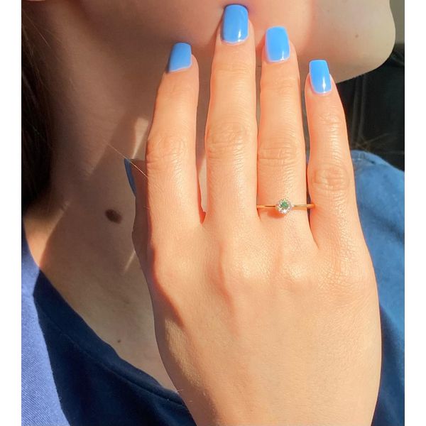 Anel De Ouro 18k Classic Zircônias