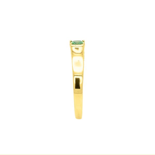 Anel De Ouro 18k Fiona Com Zircônia