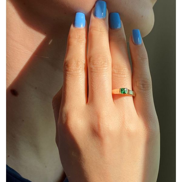 Anel De Ouro 18k Fiona Com Zircônia