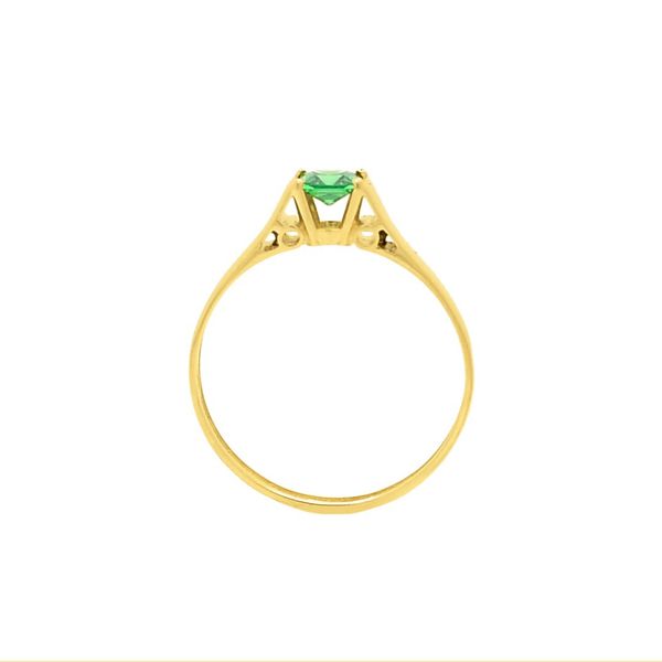 Anel De Ouro 18k Fiona Com Zircônia