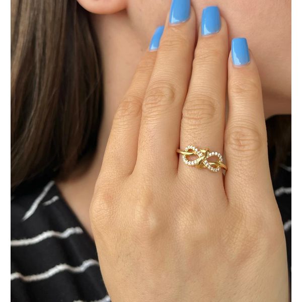 Anel De Ouro 18k Encantada com Zircônias