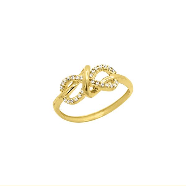 Anel De Ouro 18k Encantada com Zircônias