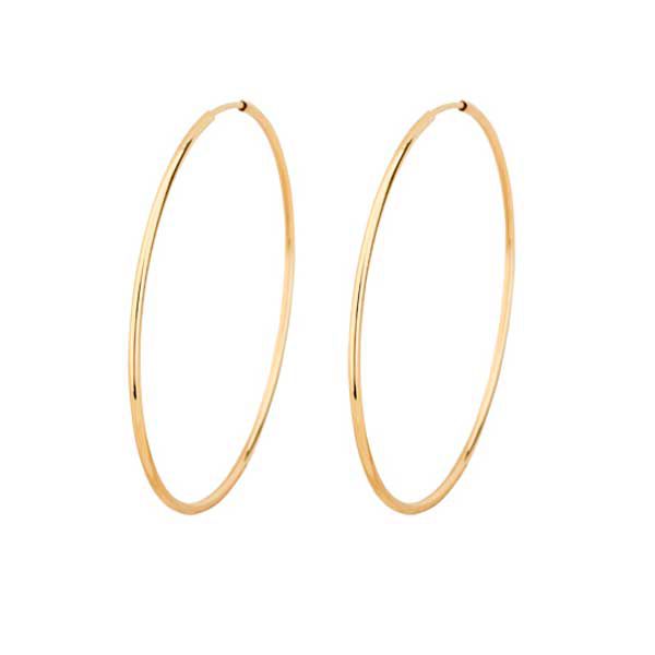 Brinco De Ouro 18k Argola 33mm