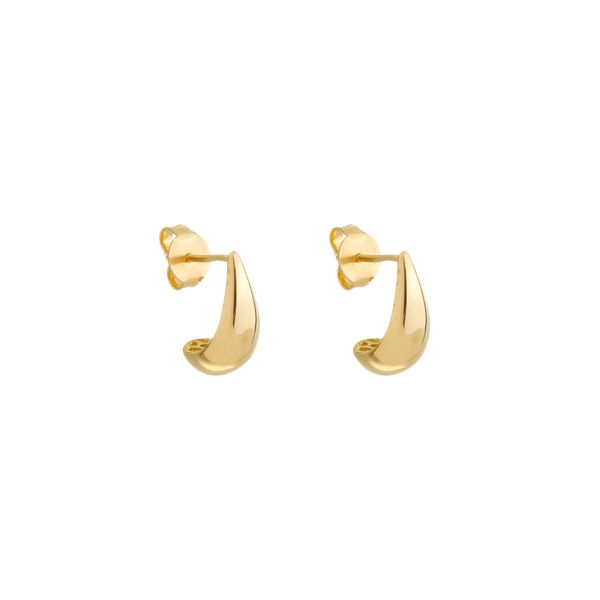 Brinco De Ouro 18k Gota