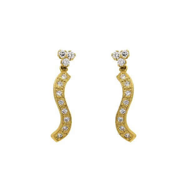 Brinco De Ouro 18k Angel
