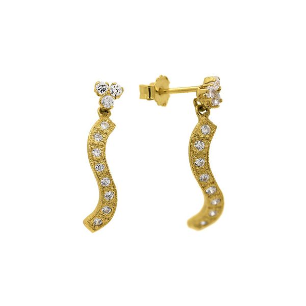 Brinco De Ouro 18k Angel