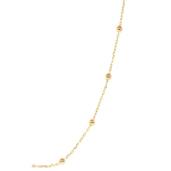 Corrente De Ouro 18k Cartie Com Bolinhas De 3,0mm Com 40cm