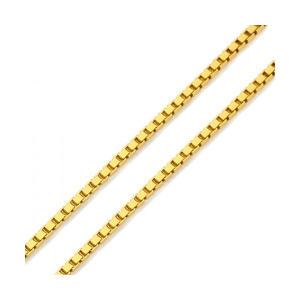 Corrente De Ouro 18k Veneziana De 1,3mm Com 60cm