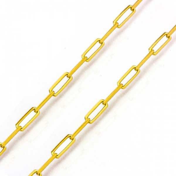 Corrente De Ouro 18k Cartie Longa De 0,9mm Com 60cm