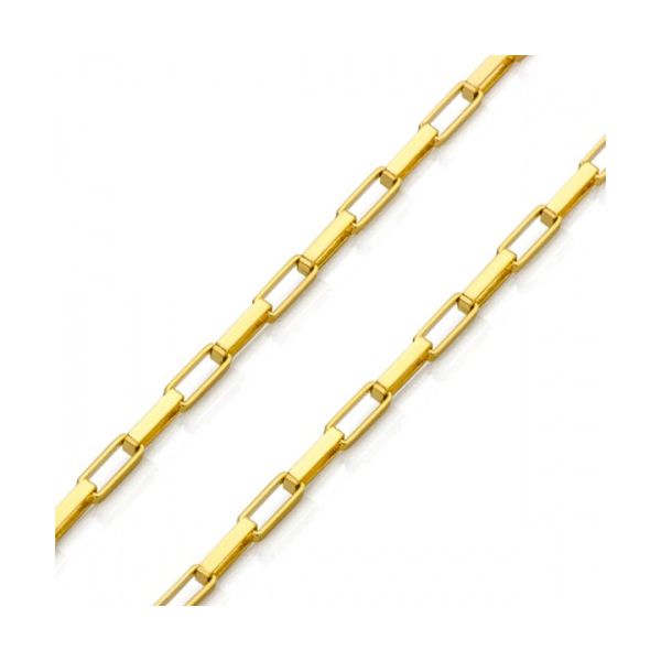 Corrente De Ouro 18k Veneziana Longa De 1,2mm Com 80cm