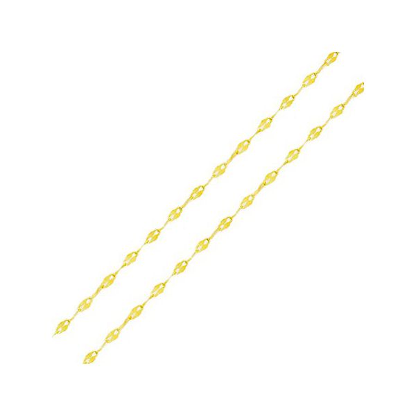 Corrente De Ouro 18k Coffee De 1,6mm Com 50cm