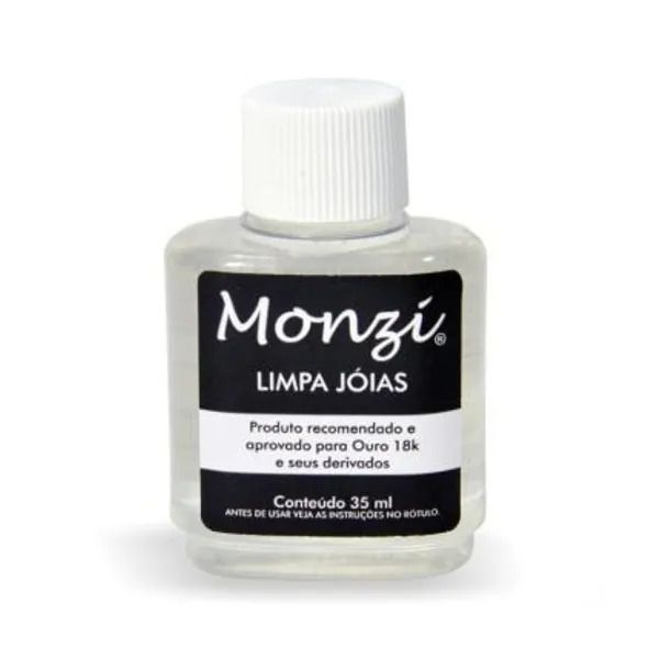Liquido Limpa Joias De Ouro Monzi 35ml