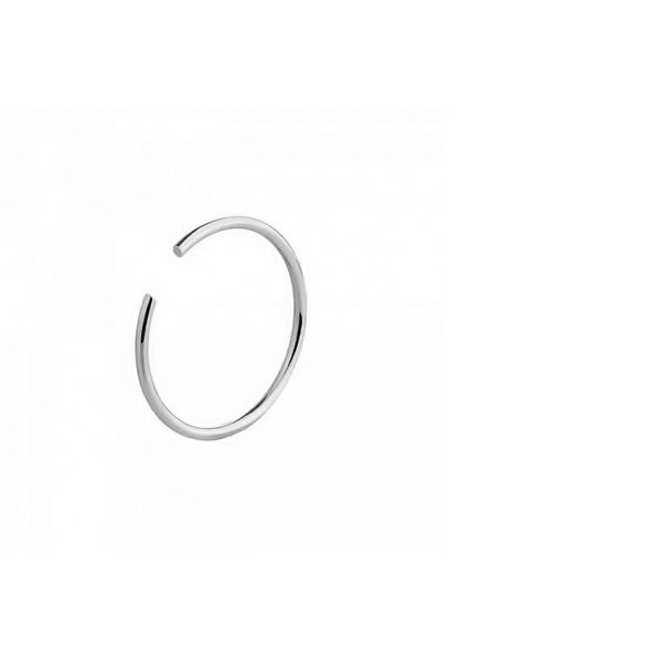 Piercing De Orelha, Nariz Ou Tragus De Ouro Branco 18k Redondo