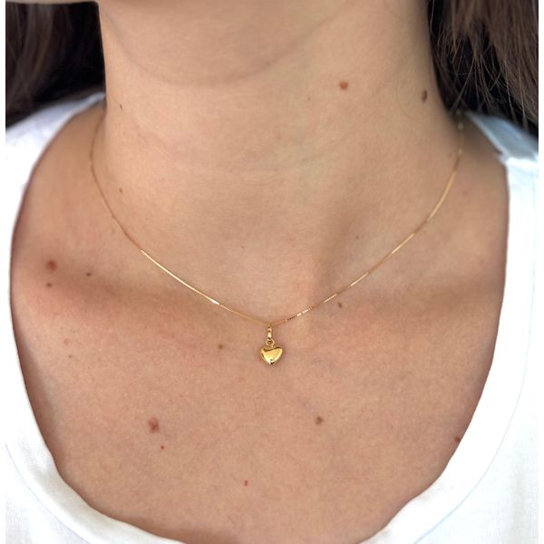 Pingente De Ouro 18k Coração Pequeno