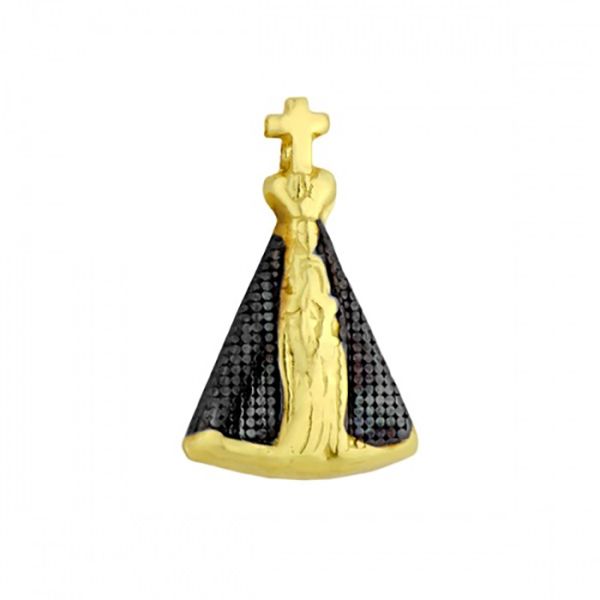 Pingente De Ouro 18k Nossa Senhora Da Aparecida