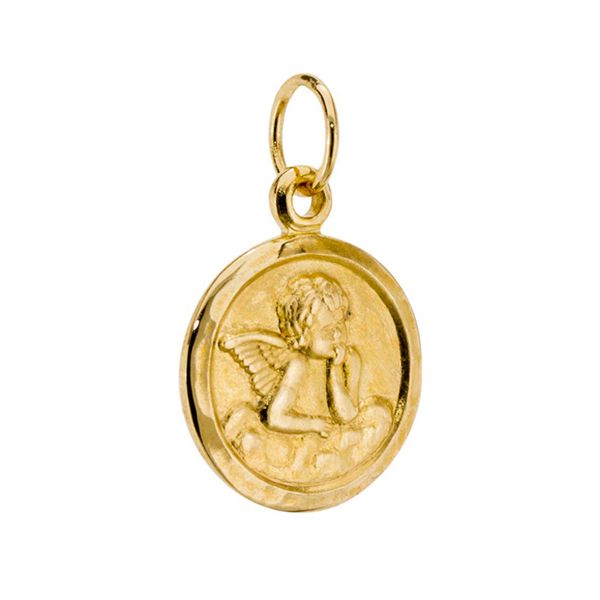 Pingente De Ouro 18k Anjinho