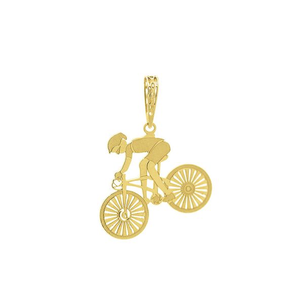 Pingente De Ouro 18k Ciclismo
