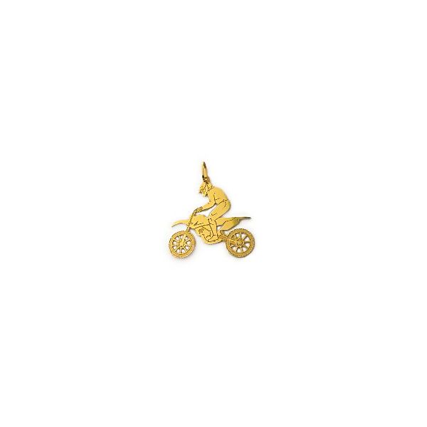 Pingente De Ouro 18k Motocross